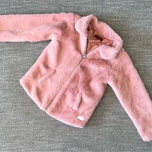 7 For All Mankind Kids Pink Plush Jacket